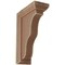 Ekena Millwork 2 1/4"W x 5"D x 7"H Hamilton Traditional Wood Vintage Decor Bracket, Weathered Brown BKTWD02X05X07HABR - alternate 1